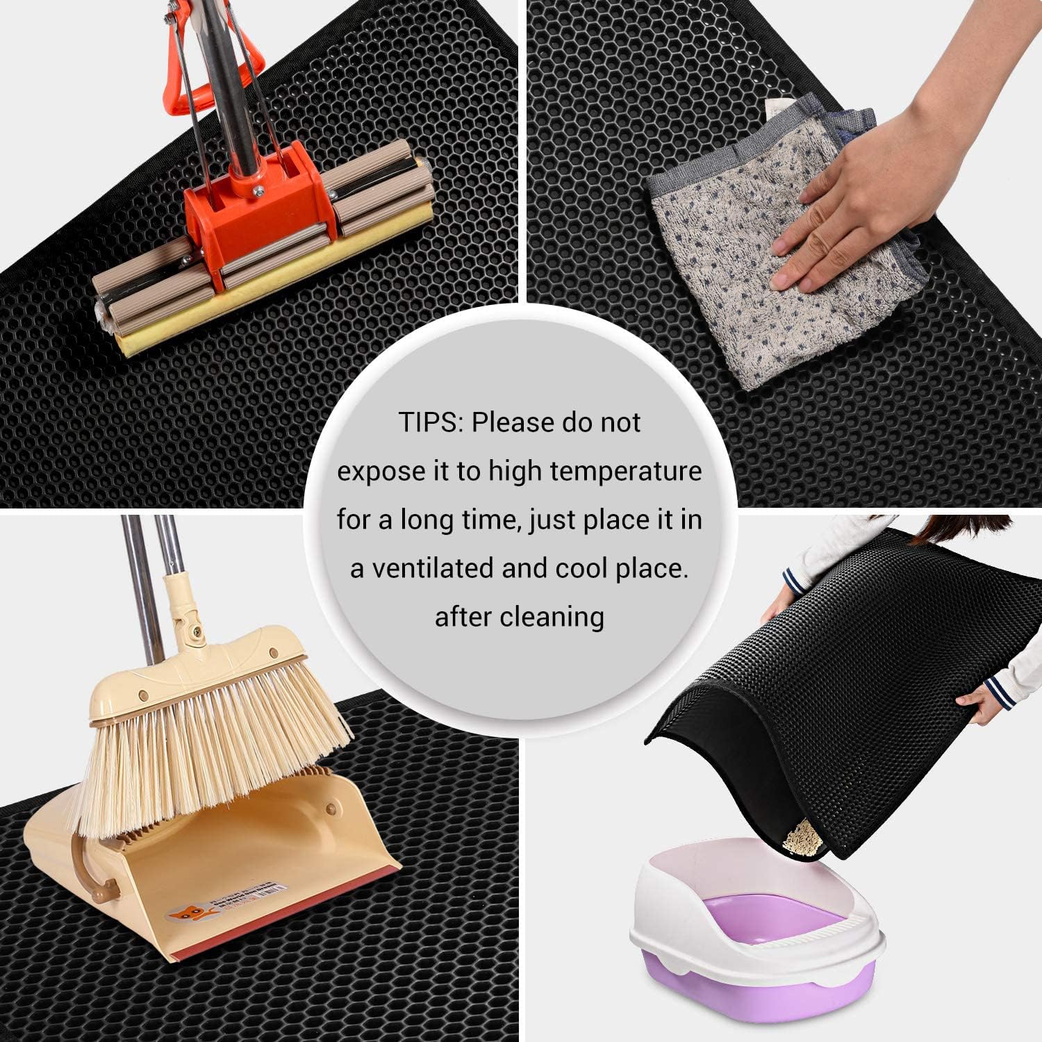 Thumbnail 4 de Pieviev Cat Litter Mat 76×61cm washable 🐱