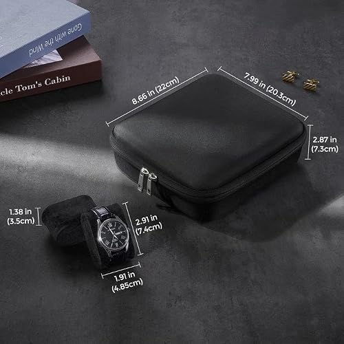 Thumbnail 6 de ProCase Estuche para Relojes de Viaje - Caja rígida con 6 ranuras, protección en EVA y interior de terciopelo