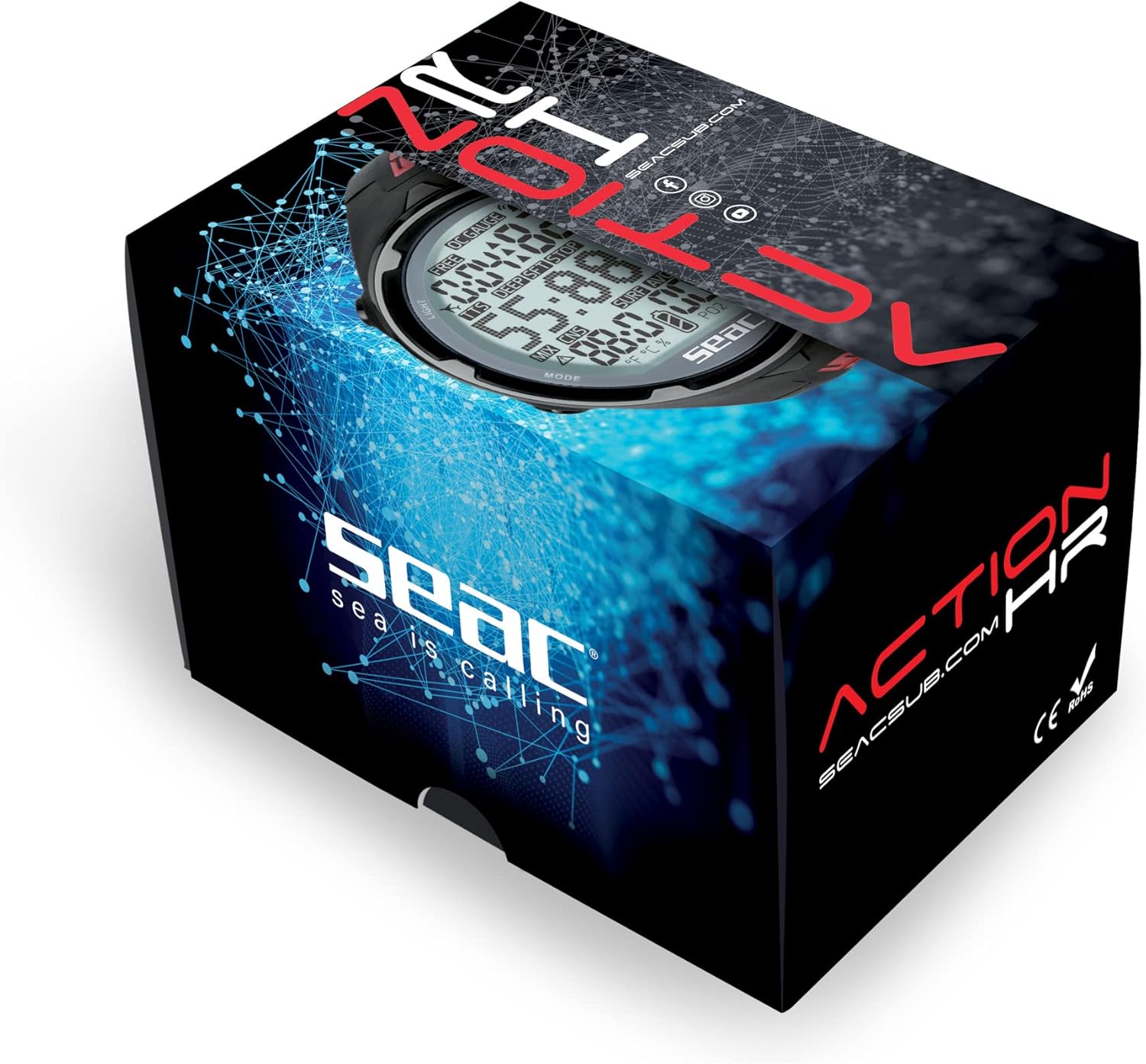 Thumbnail 4 de SEAC Action: computer subacqueo da polso per immersioni e apnea con dive log e allarmi di sicurezza