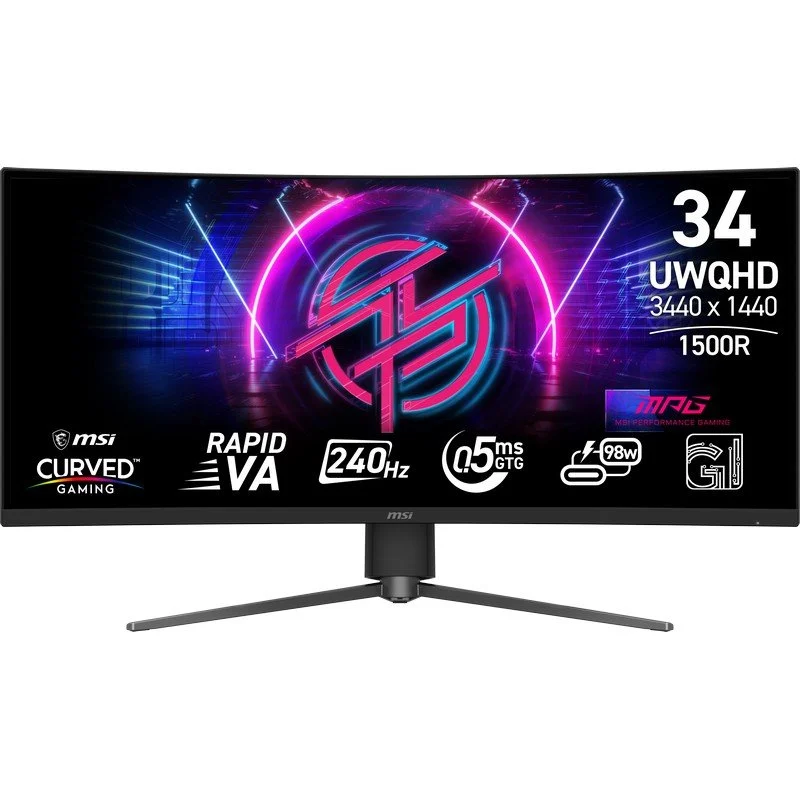 Detalle de MSI MPG 346CQRF X24 34" 3440×1440 240 Hz VA Curvo