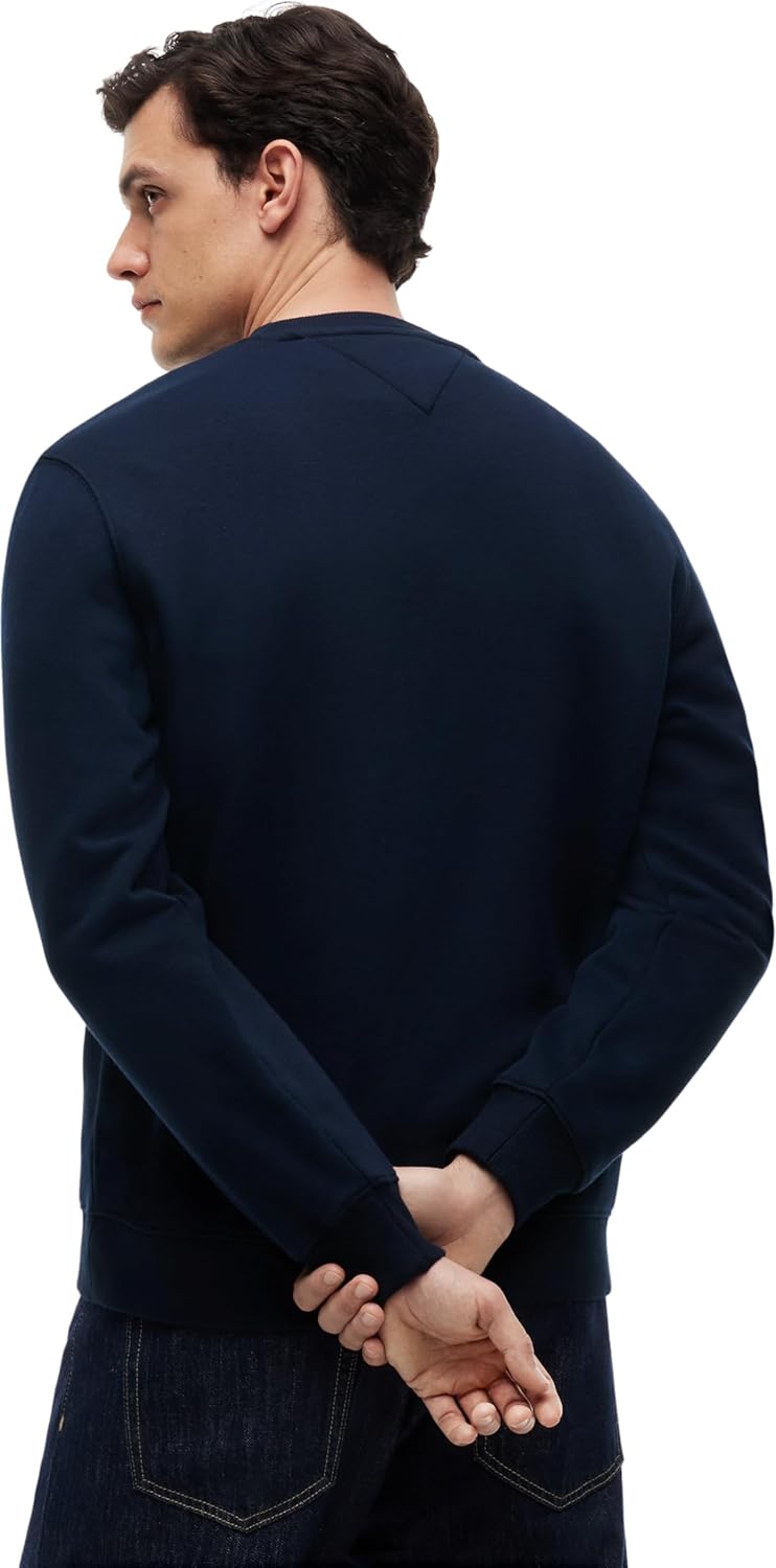 Thumbnail 1 de Tommy Jeans Herren Sweatshirt Regular Fit Flag Fleece Rundhalsausschnitt