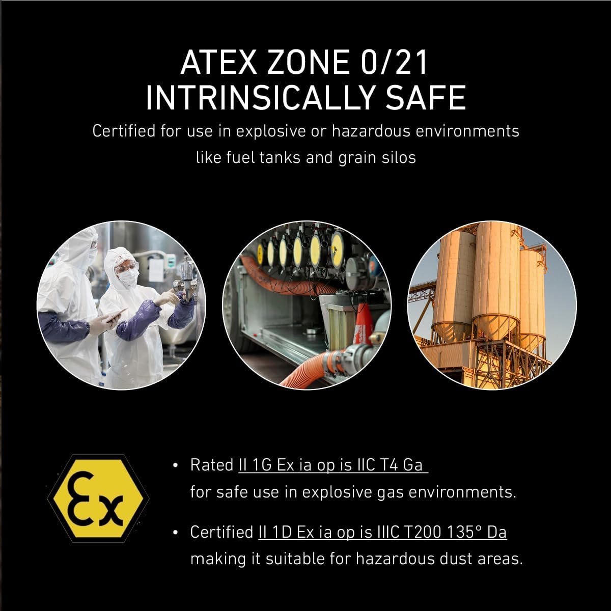 Detalle de Ledlenser EX4 ATEX Zone 0 LED Intrinsically Safe Pen Torch