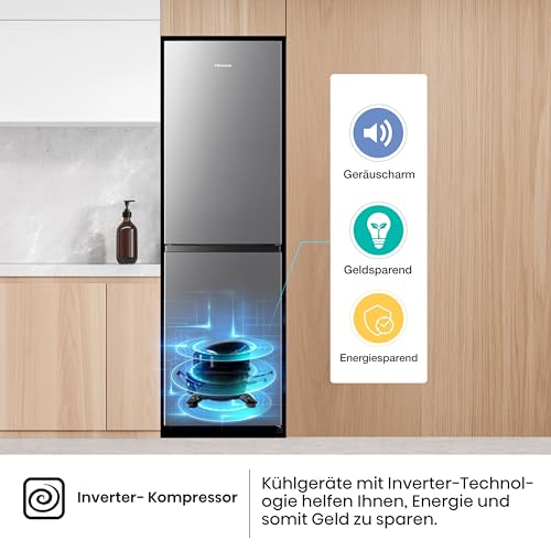 Thumbnail 11 de Hisense RB327N4ADD Kühl-Gefrier-Kombination – Total NoFrost, Wechselbarer Türanschlag, 171 L Kühlteil / 85 L Gefrierteil