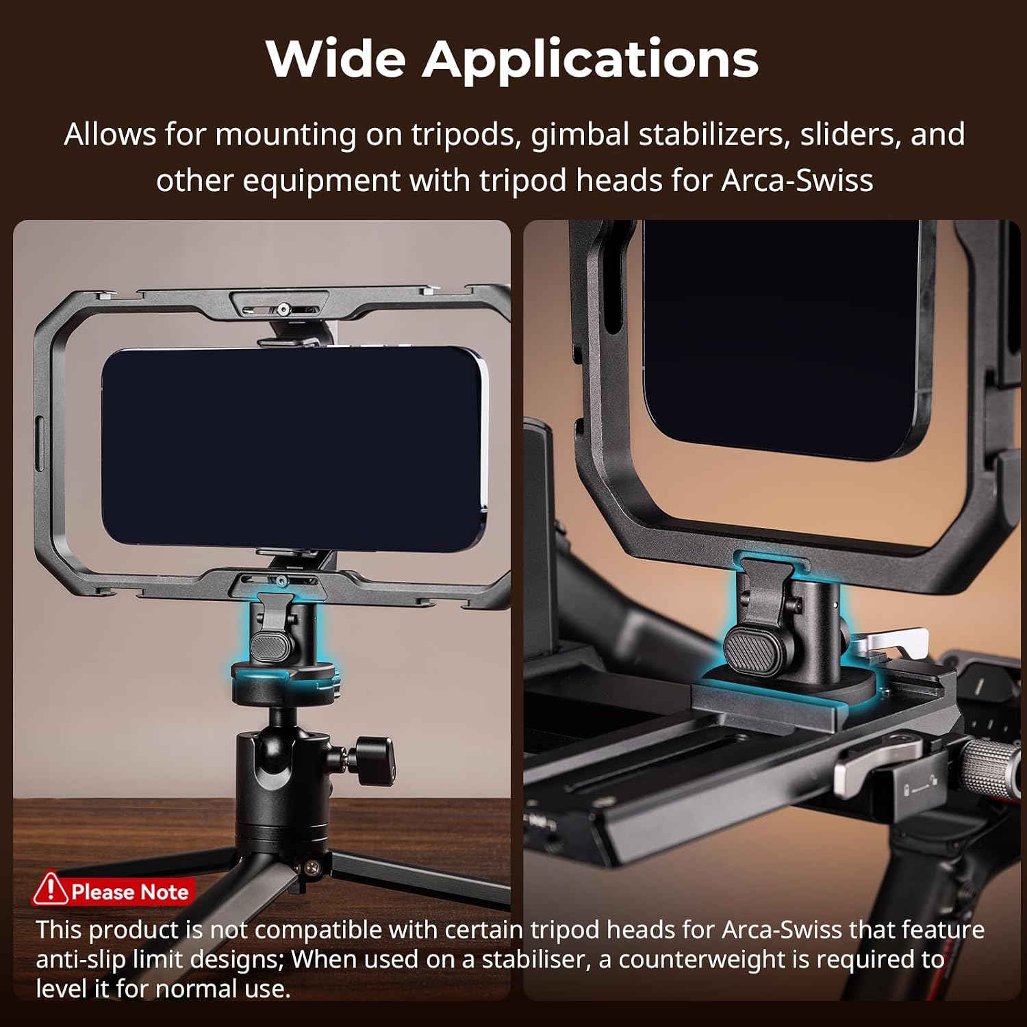 Detalle de SMALLRIG H11 Schnellspannadapter 1️⃣