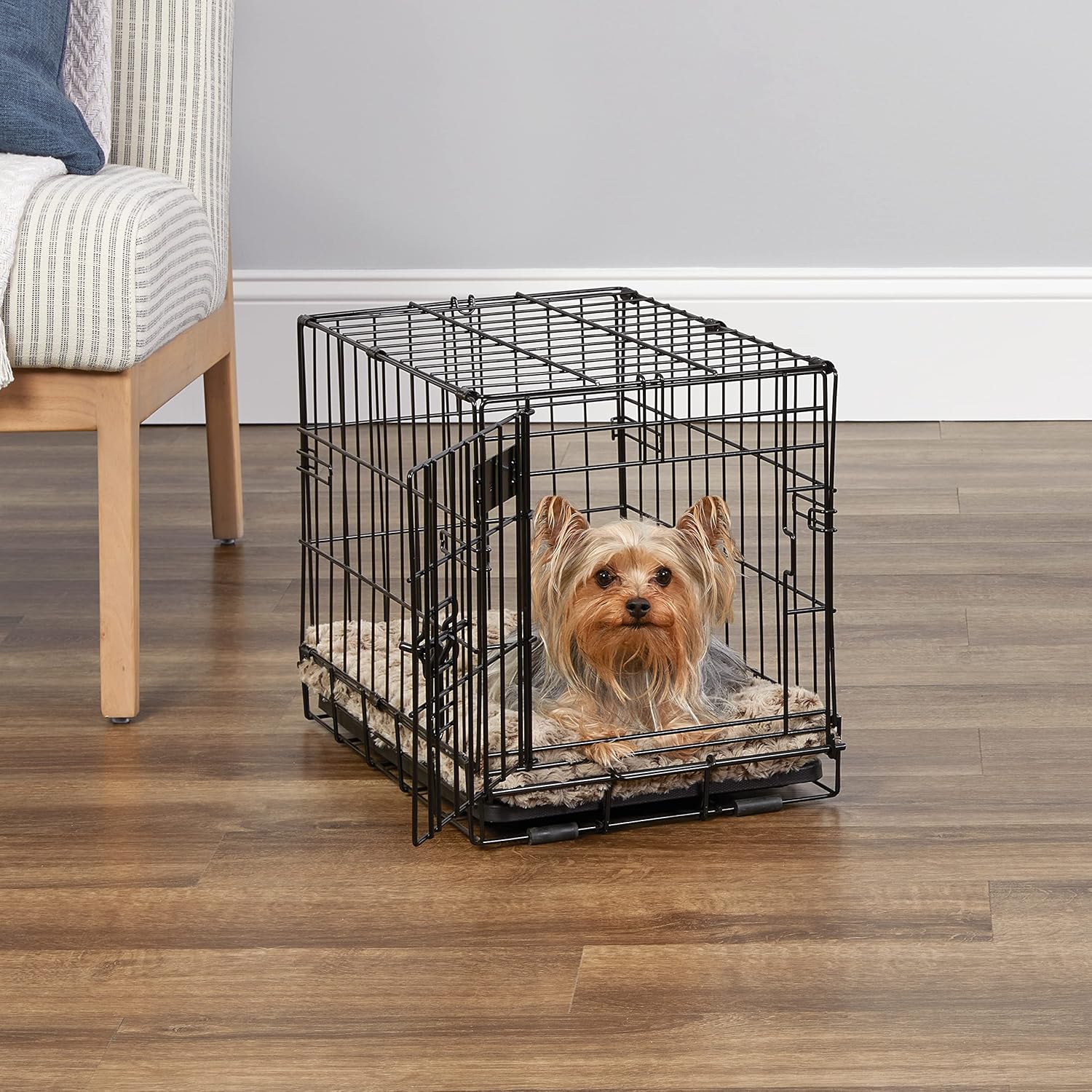 Thumbnail 3 de MidWest Homes for Pets 46 cm iCrate Single Door Folding Dog Crate with Divider Panel
