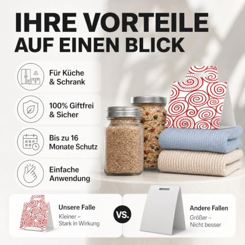 Thumbnail 8 de pest24 Mottenfalle 8 Stück – Lebensmittelmotten- und Kleidermottenfalle