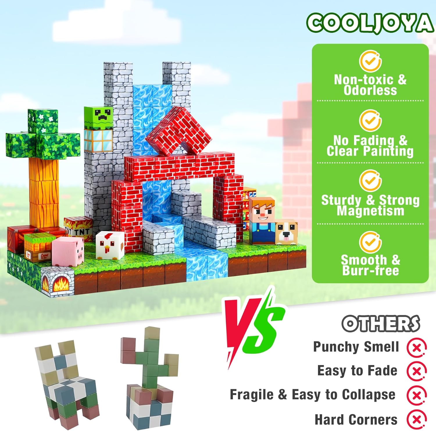 Thumbnail 5 de COOLJOYA Magnetische Bausteine 108 Teile