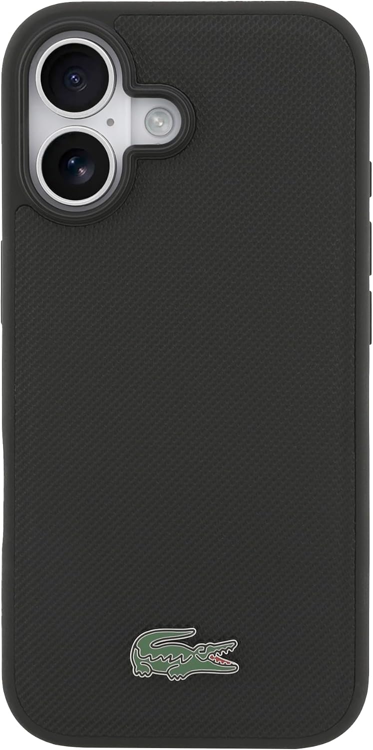 Detalle de LACOSTE LCHMP17SPLAK iPhone 17用ケース MagSafe対応 プチピケPU・ブラック