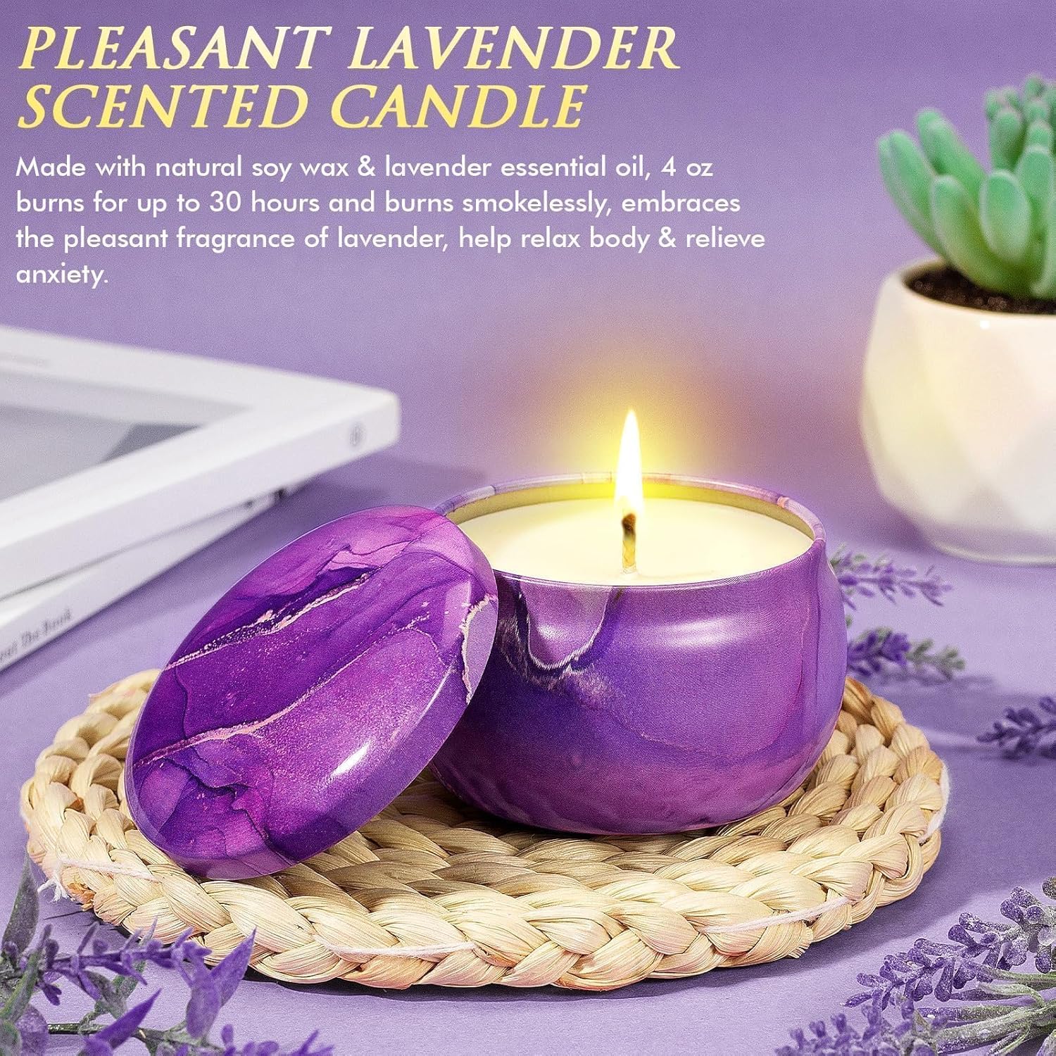 Thumbnail 5 de Birthday Gifts for Women: Self-Care Get Well Soon Gift Basket with Lavender Spa Essentials
