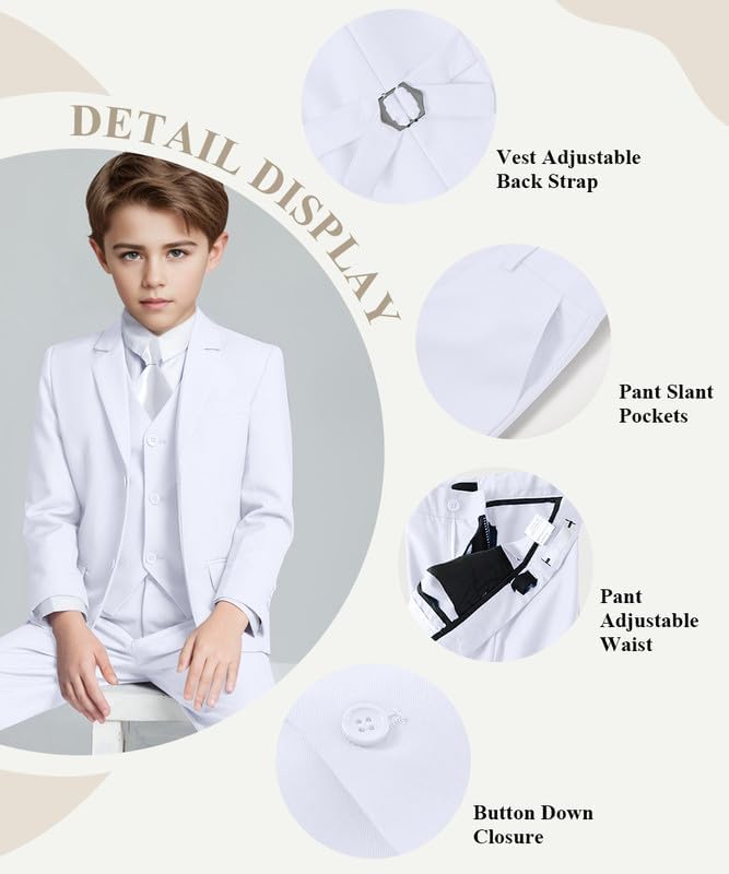 Thumbnail 1 de Visaccy Boys Formal Suit Slim Fit