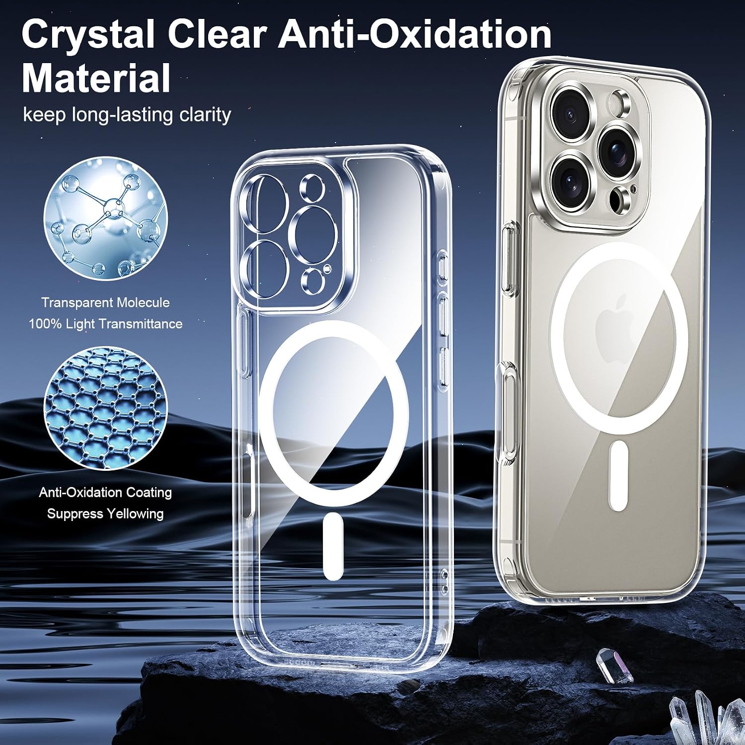 Detalle de Helssitot Coque magnétique iPhone 16 Pro 6,3 pouces