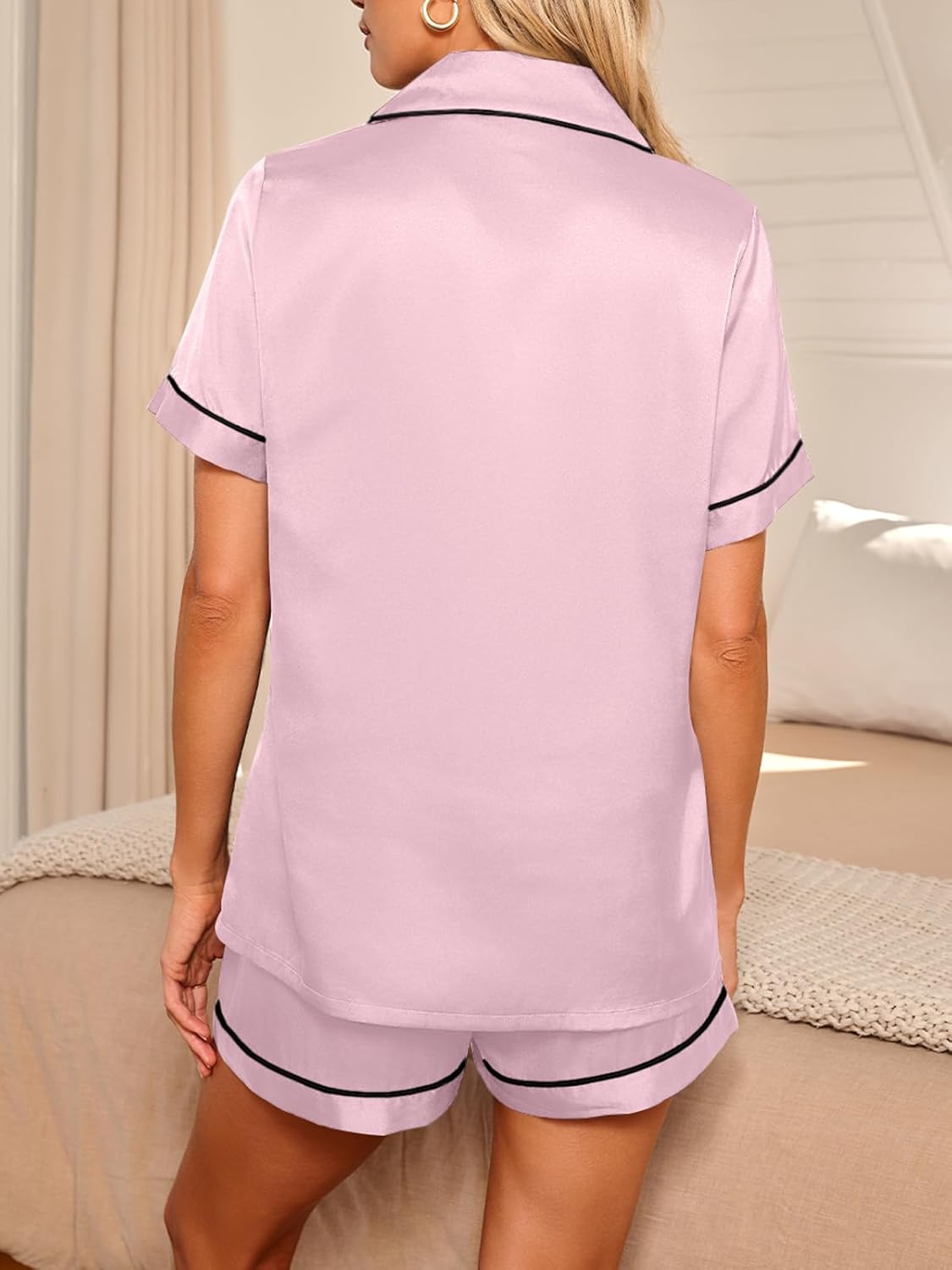 Thumbnail 3 de LILLUSORY Silk Satin Pajama Set 2-Piece