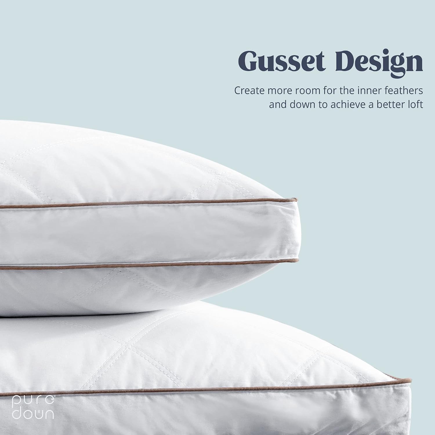 Thumbnail 2 de Puredown Goose Feather Pillows, Queen Size