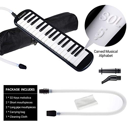 Thumbnail 6 de CAHAYA Pianola Melodica 32 Tasti con Custodia – Bianco/Nero