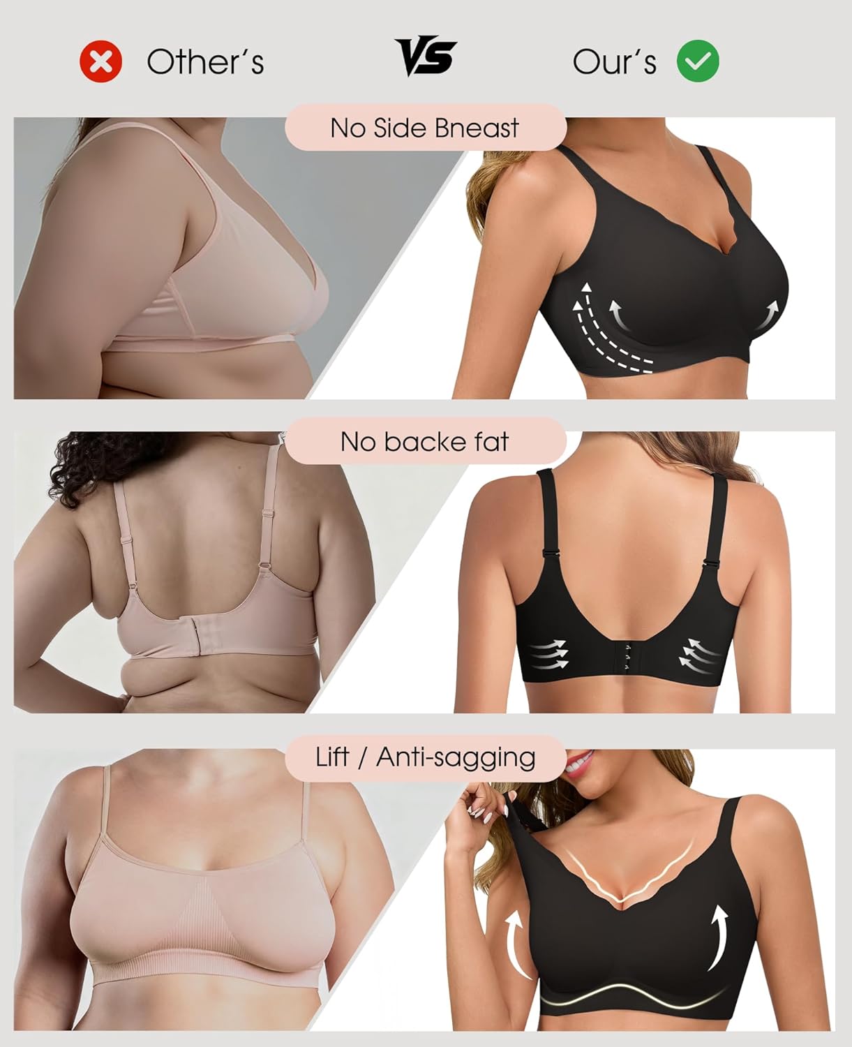 Detalle 2 de Vtelor Non Wired Seamless Push Up Bra
