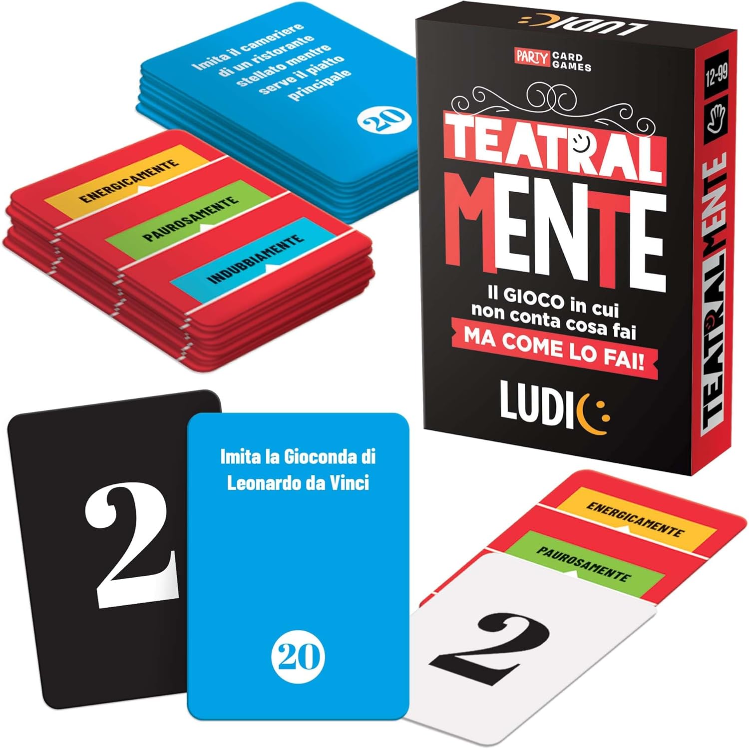 Detalle de Ludic - Teatralmente: Il Gioco di Carte per Espressività e Risata in Famiglia