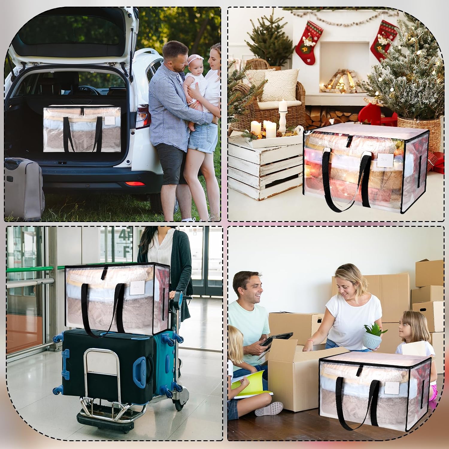 Thumbnail 6 de Dntorx 6 Pack Large Clothes Storage Bag with Lid