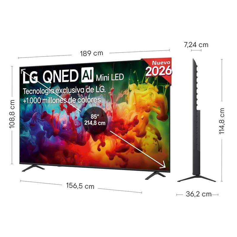 Detalle 2 de LG 85QNED70B6A: TV QNED MiniLED de 85" 4K con HDR10, WebOS y Dolby Audio
