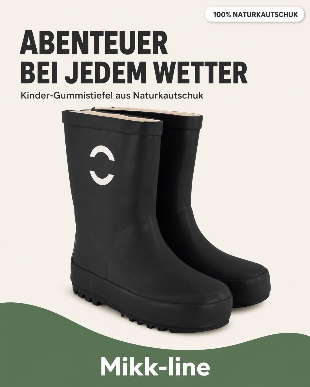 Detalle 2 de Mikk-line Gummistiefel Kinder – wasserdichte Regenstiefel mit Reflektierenden Details