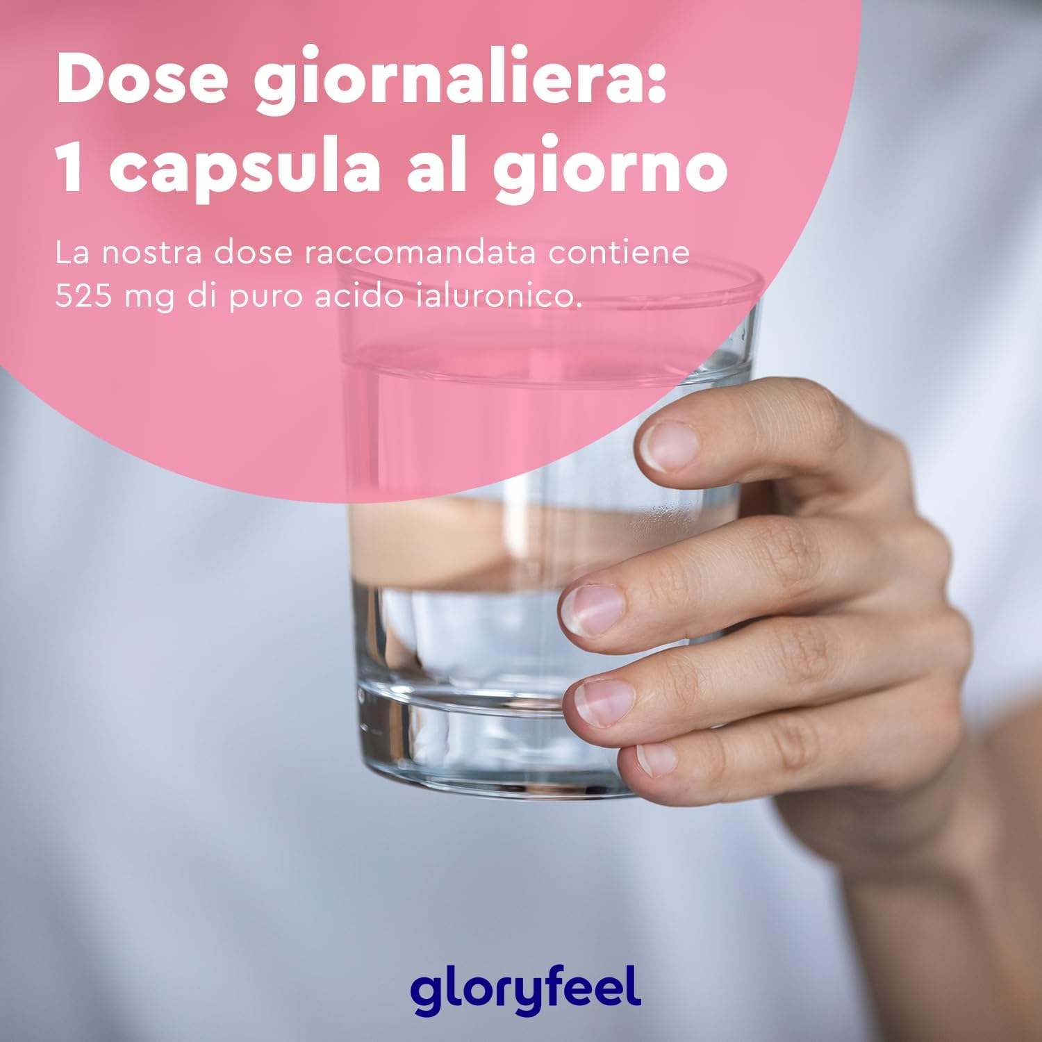 Thumbnail 5 de Acido Ialuronico Integratore: puro 525 mg in capsule vegan per pelle, articolazioni e ossa (500–700 kDa) – 90 capsule