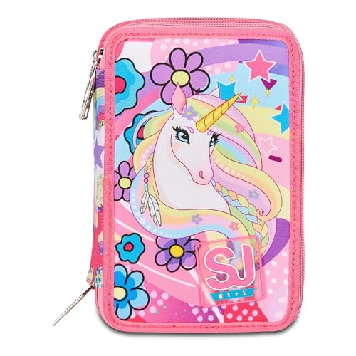 Detalle 2 de SJ Gang Astuccio 3 zip Unicorno per scuola