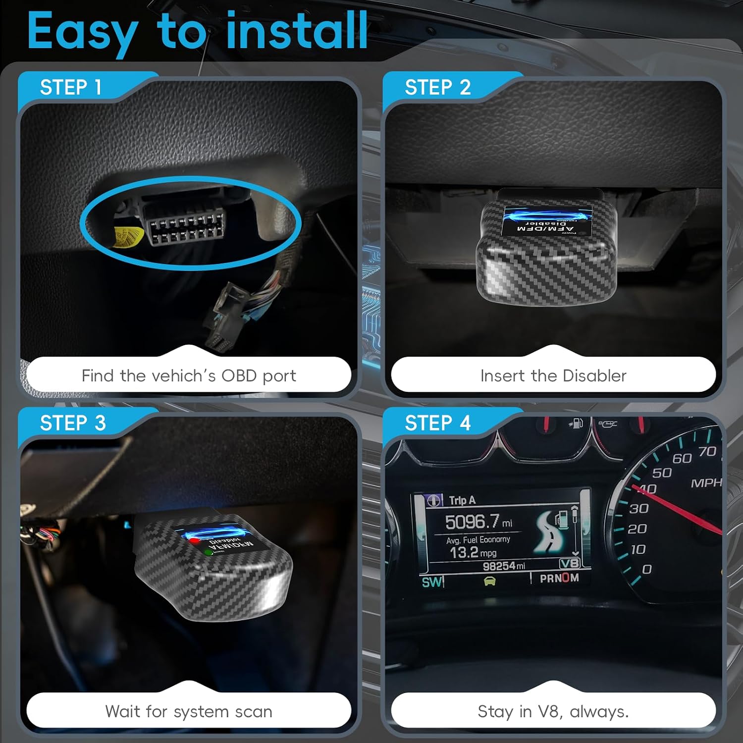 Detalle de AFM DFM DOD Disabler American Design for GM V6 & V8 Engines