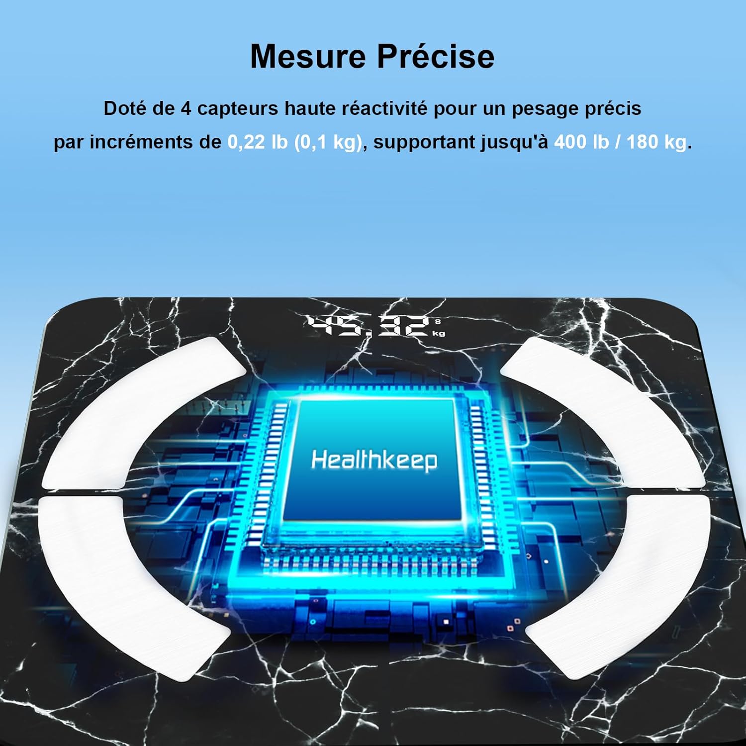 Thumbnail 1 de Healthkeep Balance Impédancemètre 180 kg ⚖