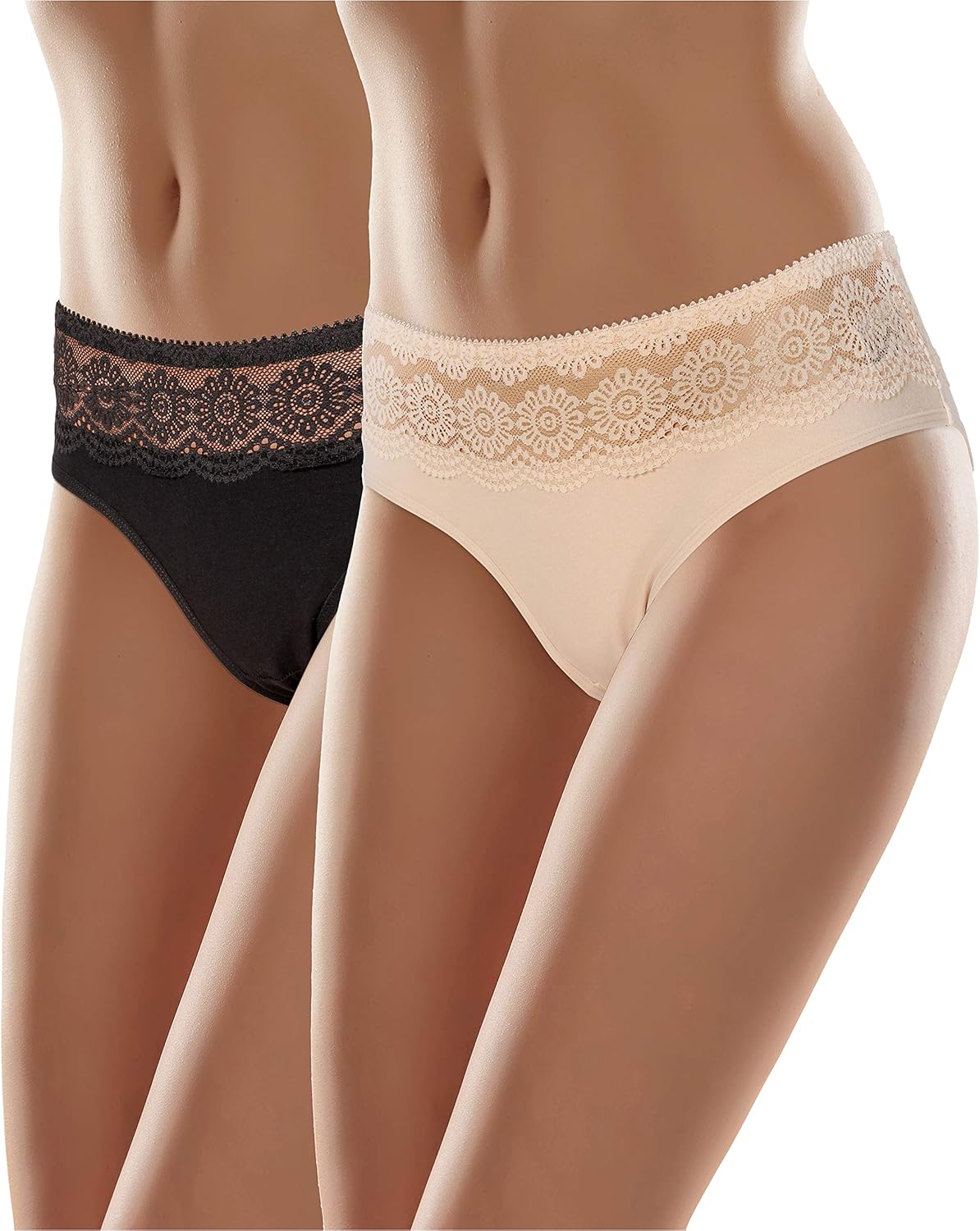 Thumbnail 6 de Merry Style Culotte Femme en Coton avec Dentelle – Slip confortable et respirante
