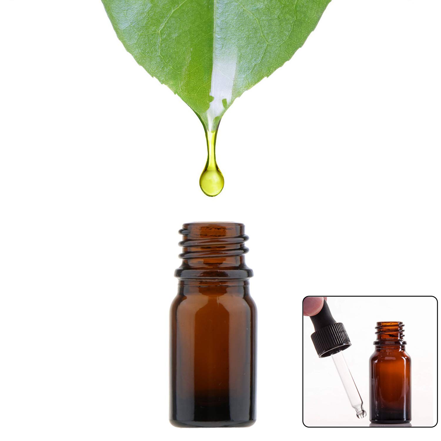 Thumbnail 3 de Alledomain 10ml Amber Glass Bottles