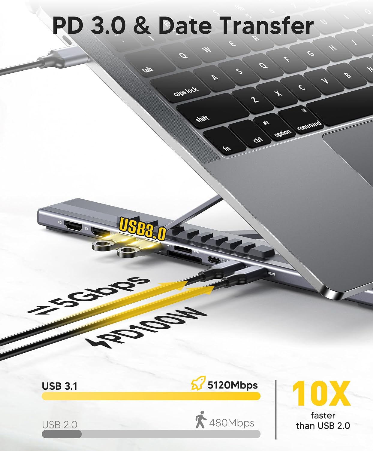 Thumbnail 4 de USB C Docking Station Stand 9-in-1