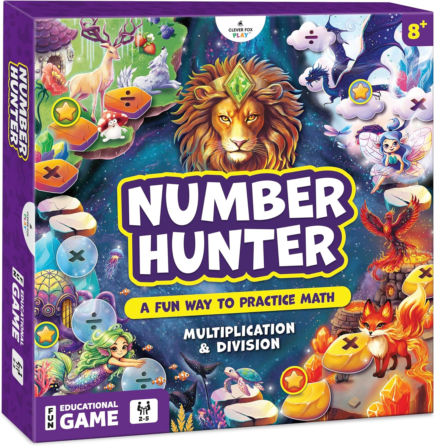 Thumbnail 6 de Number Hunter Math Board Game addition for ages 4-8 🎲