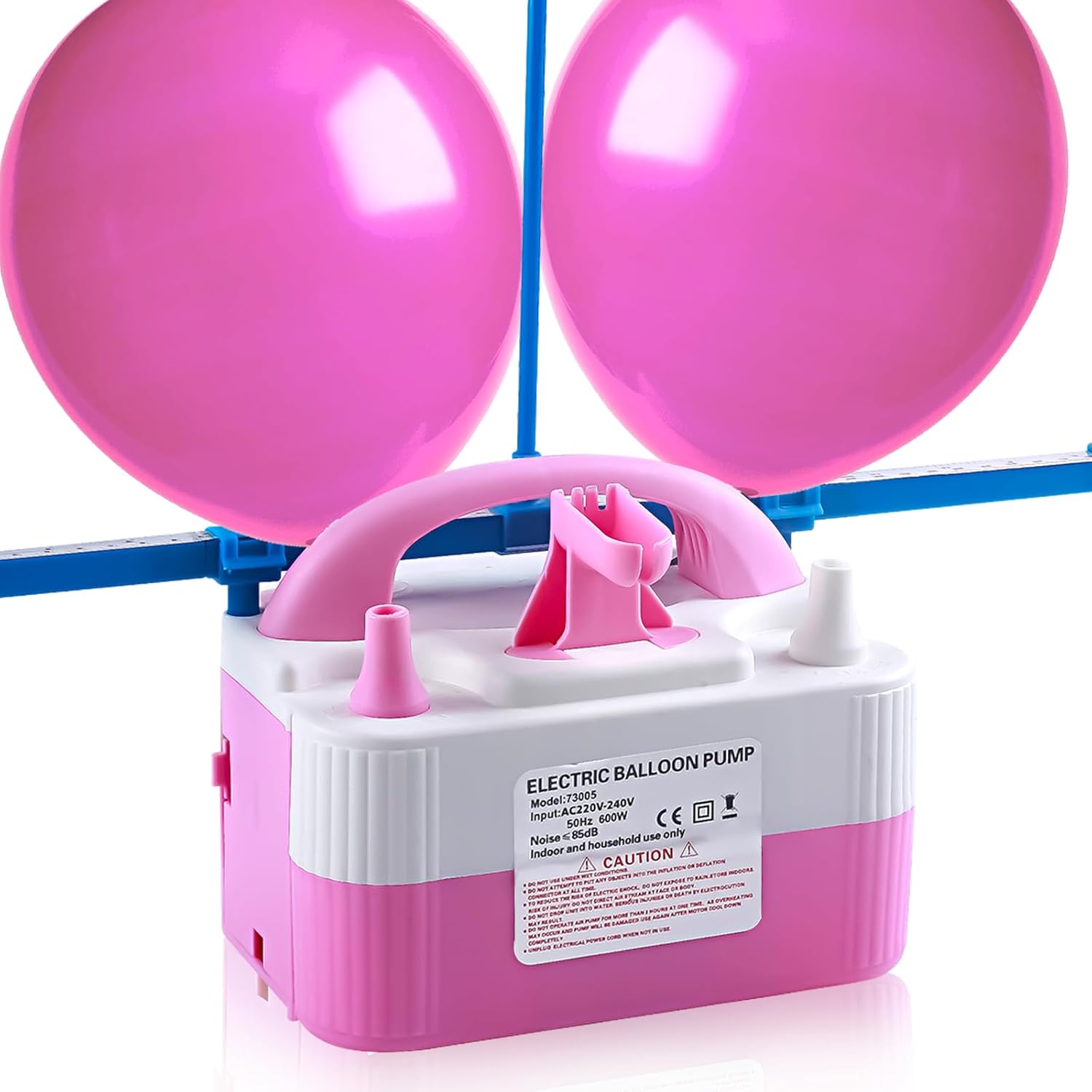 Thumbnail 6 de QIPUMP Balloon Pump Electric 110V 600W with Dual Nozzles – Fast Balloon Inflator for Decorating