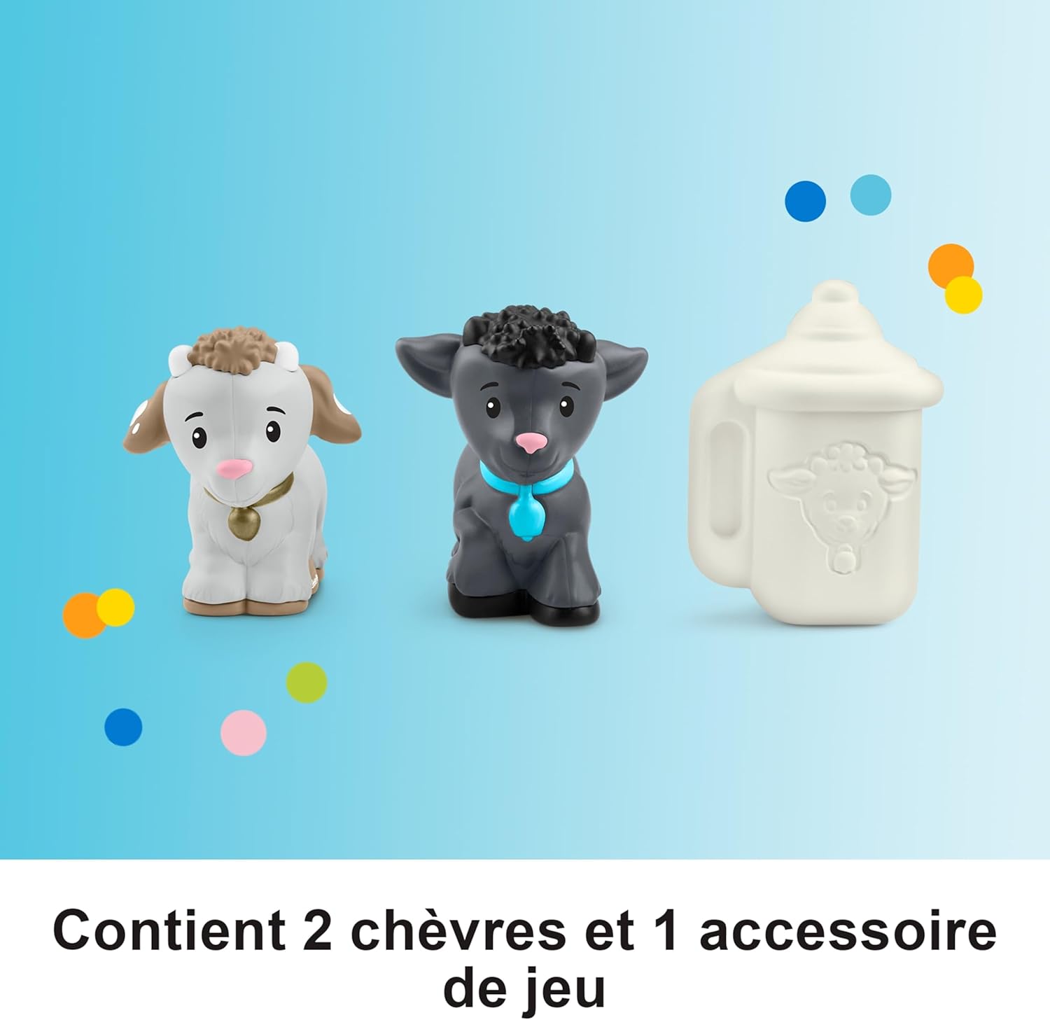 Thumbnail 4 de Fisher Price Coffret pour tout-petits La Chèvrerie des Little People (HWR85) avec 2 figurines et accessoire