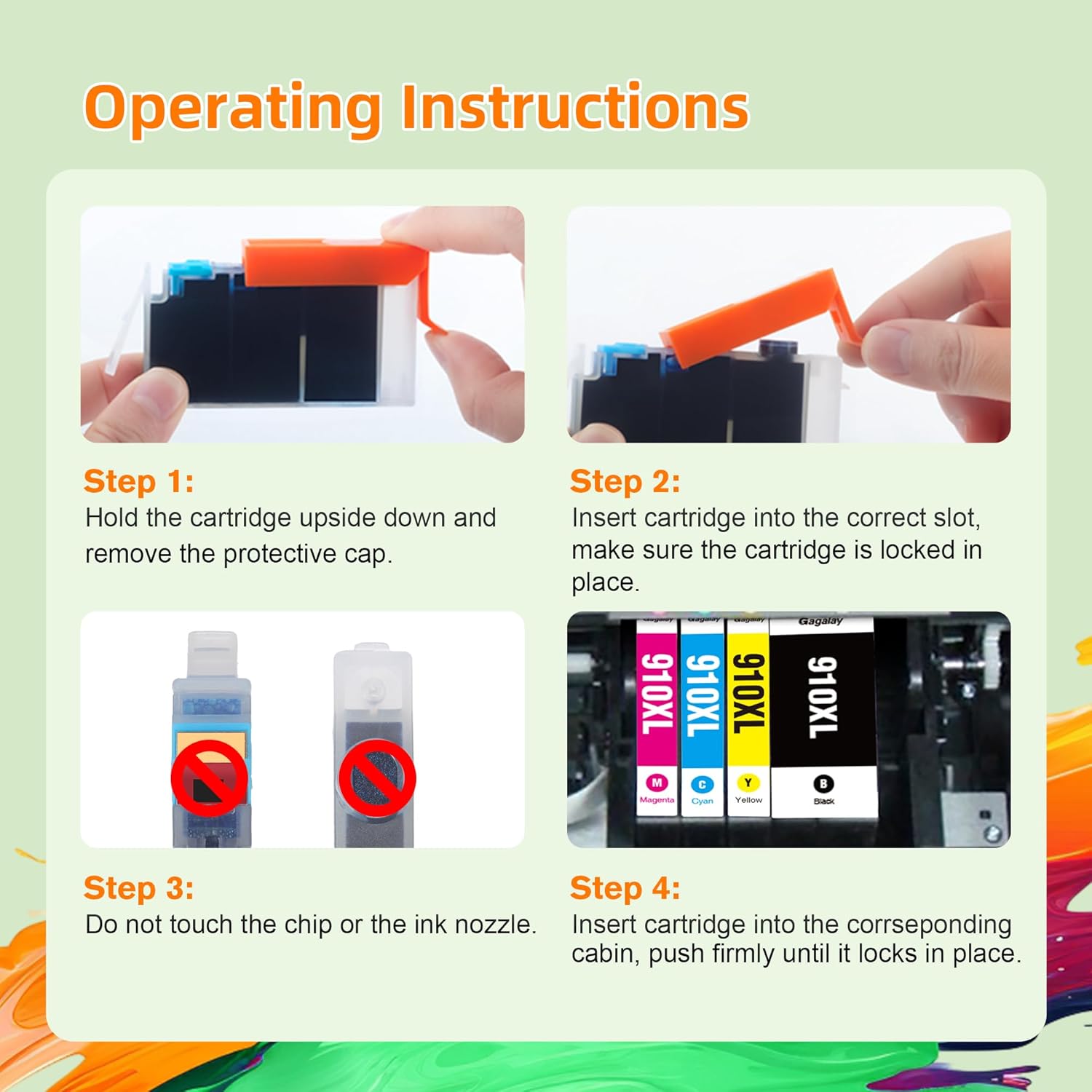 Detalle 2 de HP 910XL Ink Cartridges Combo Pack (4-Pack) for OfficeJet Pro 8020/8010 Series