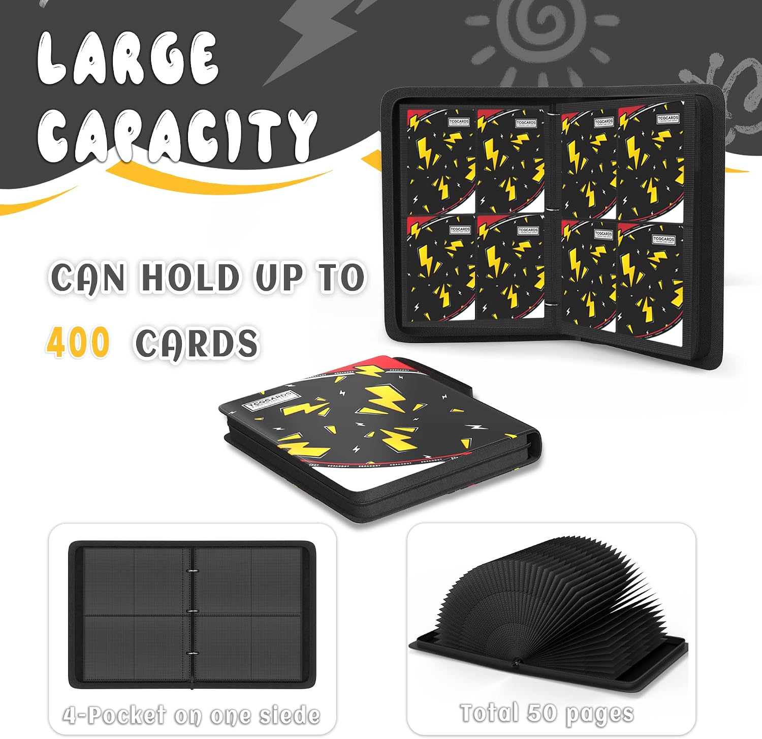 Detalle 2 de Trading Card Binder 9-Pocket 900 Pockets