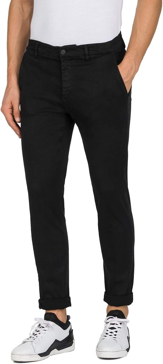Detalle de Replay Herren Jeans Anbass Slim-Fit mit Power Stretch