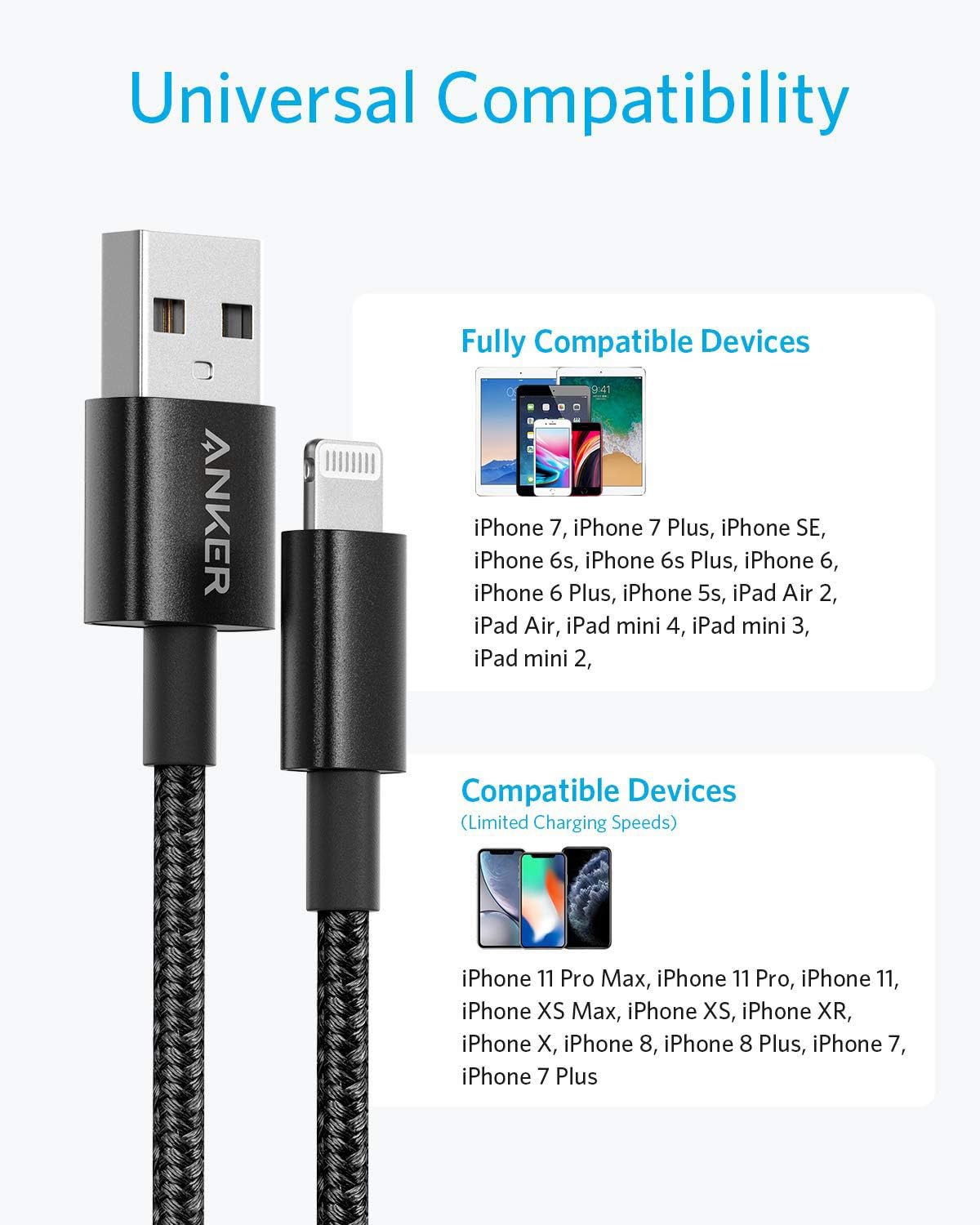Thumbnail 4 de Anker Cable iPhone 1,8m paquete 2