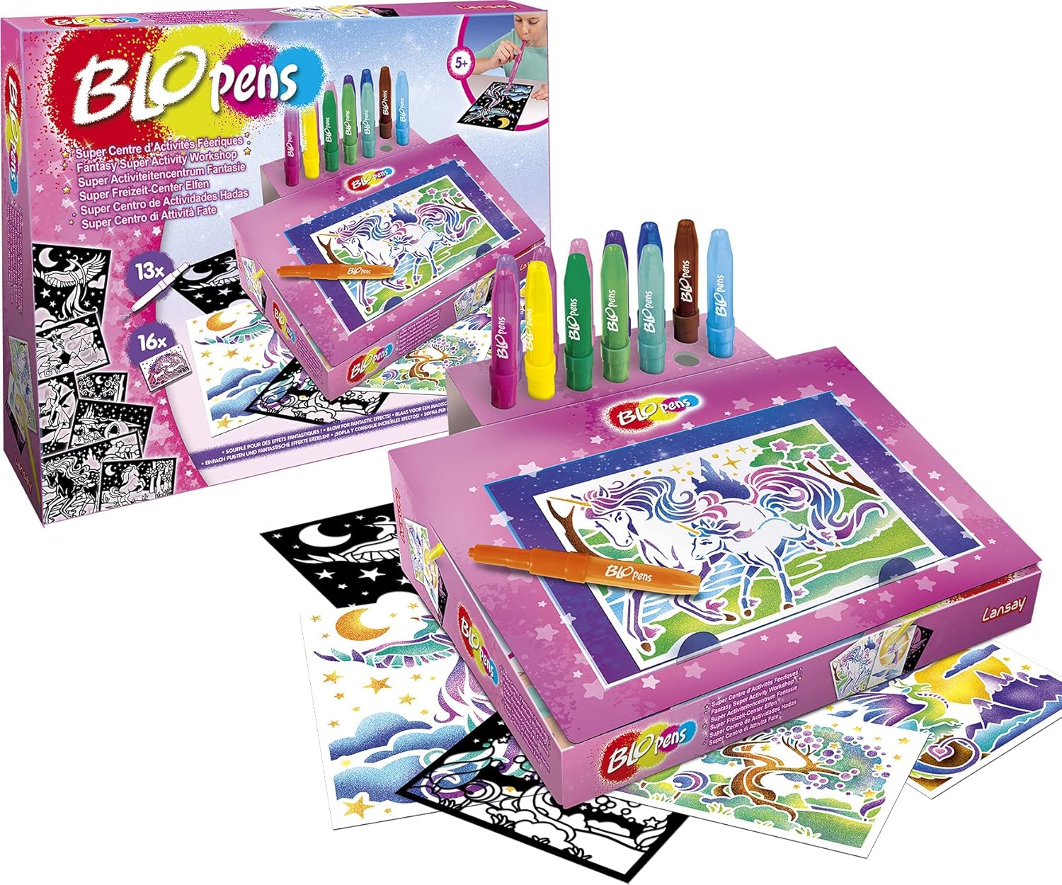 Thumbnail 2 de Blopens Zeichenatelier „Super Centre d’Activités Féeriques“ von Lansay (ab 5 Jahren)