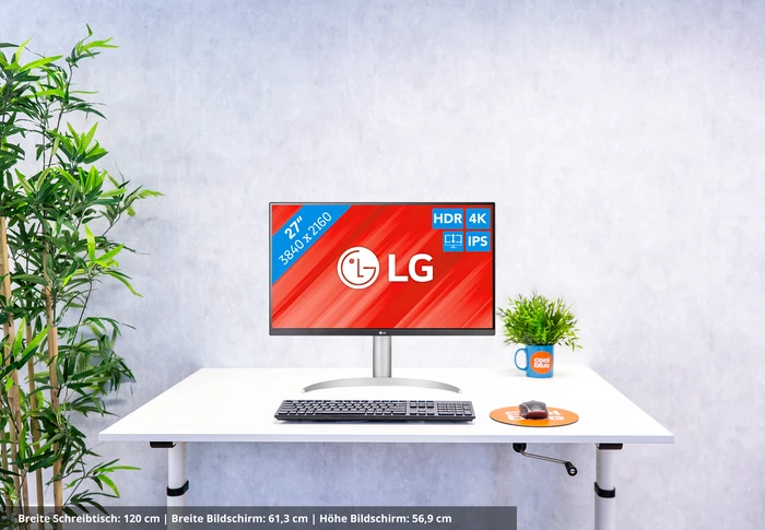 Thumbnail 10 de LG 27UP83AK-W: 27 Zoll 4K IPS-Monitor mit USB-C Dockingstation