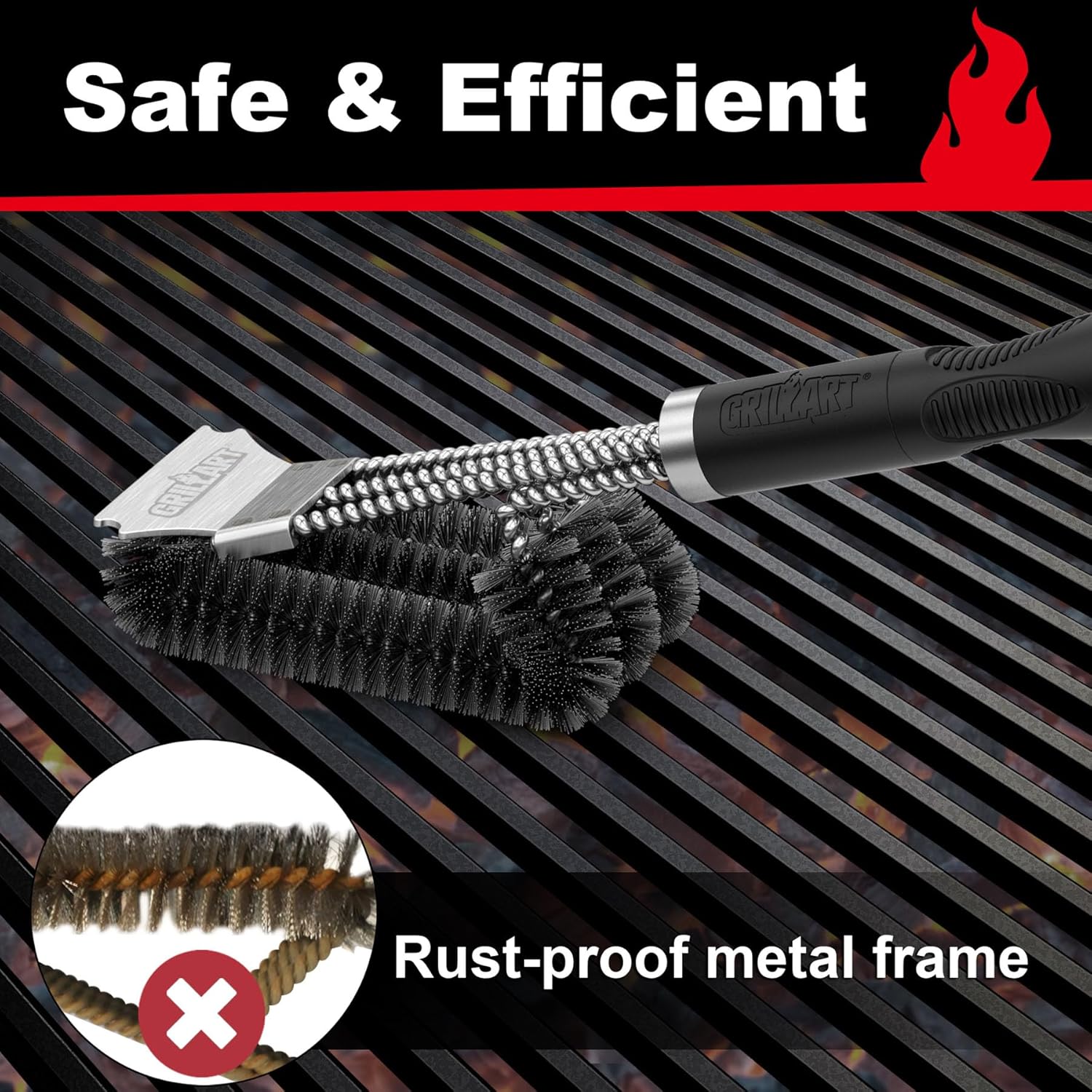 Thumbnail 5 de GRILLART Wizard Tool BR-8115 grill brush for grates