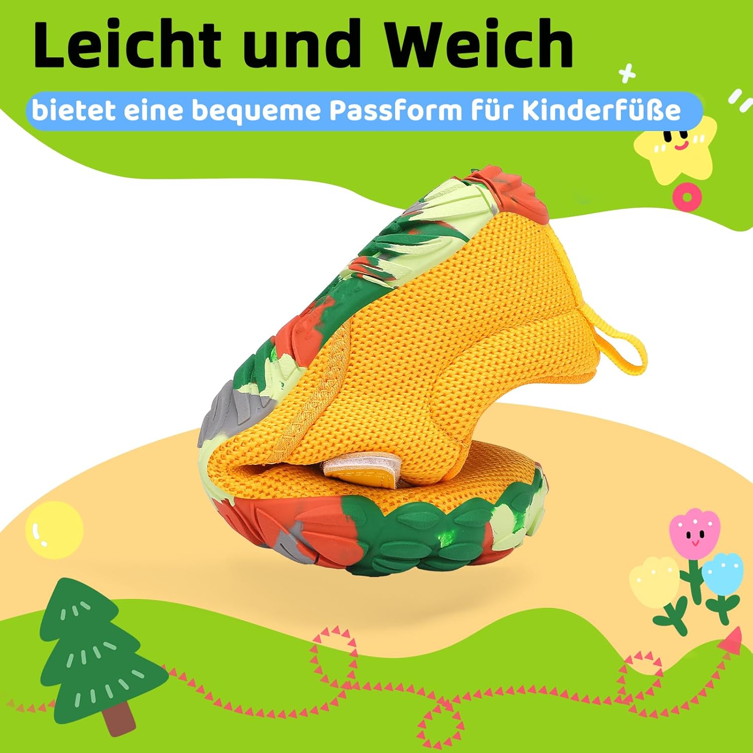 Detalle de SAGUARO Kinder Barfußschuhe Leicht – rutschfest & flexibel, Größe 24–36