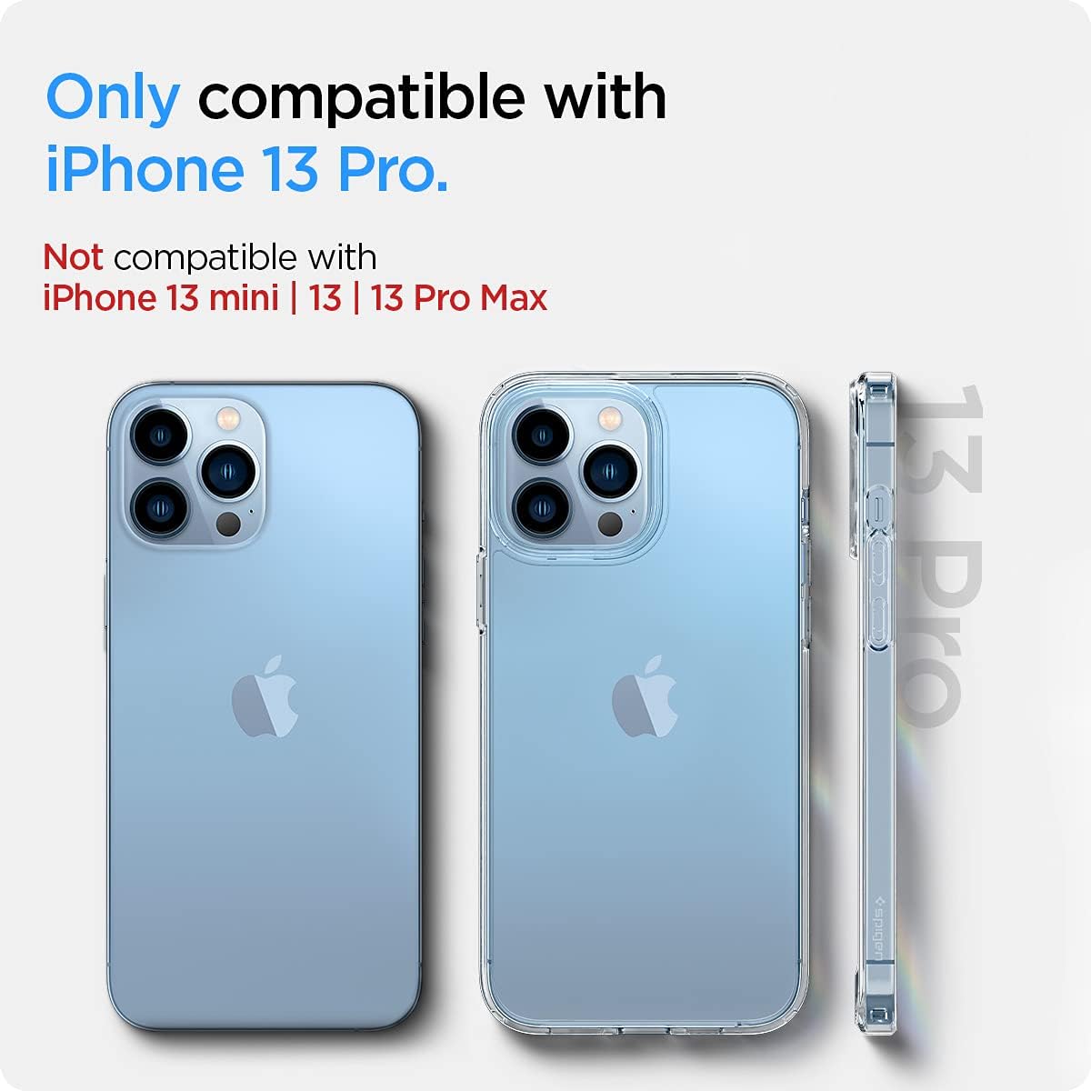Thumbnail 1 de Spigen Ultra Hybrid pour iPhone 13 Pro, transparent