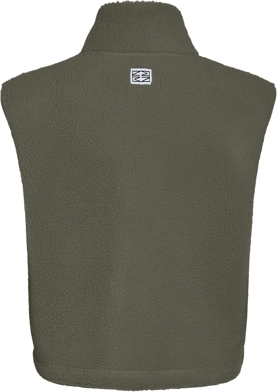 Detalle 2 de NOISY MAY Damen Nmmasey Short Teddy Vest FWD Noos – Weste mit hohem Kragen für jugendlichen Stil