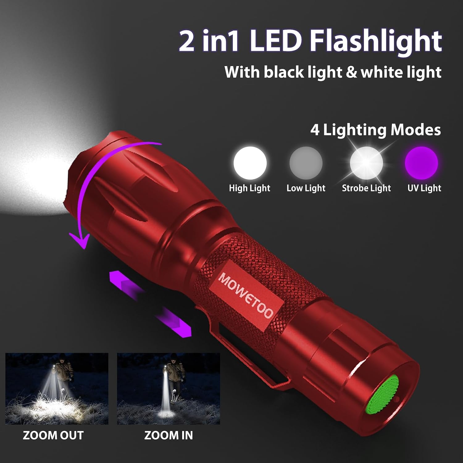 Thumbnail 5 de MOWETOO Taschenlampe UV 395nm 40W