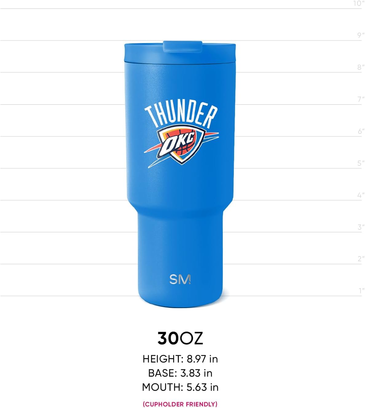 Detalle 1 de Simple Modern Officially Licensed NBA 30oz Tumbler (Flip Lid + Straws) — Trek Collection