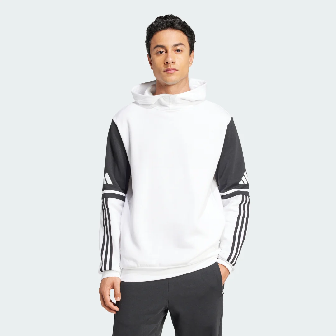 Detalle de Sudadera con capucha Squadra 25 de Adidas – blanco