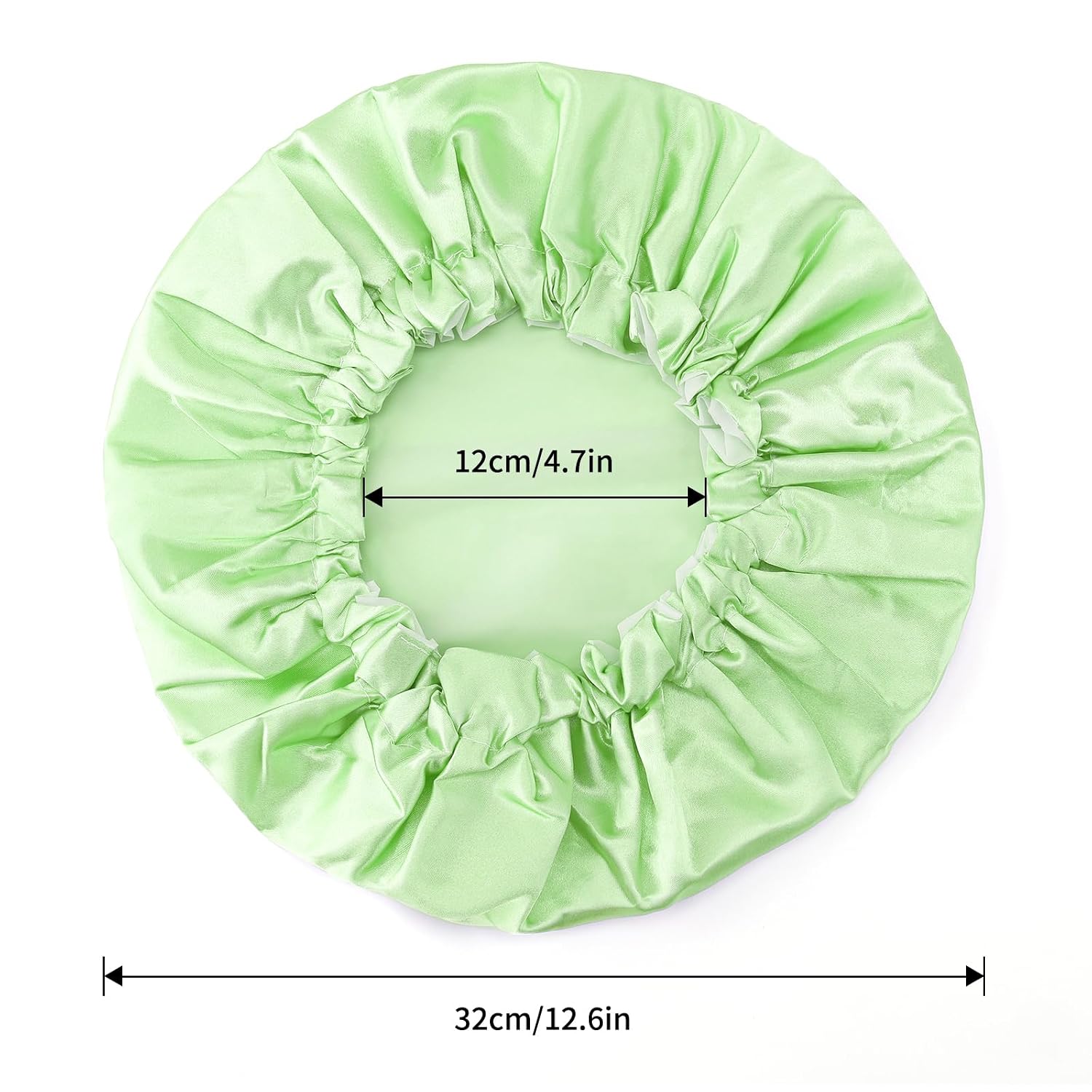 Detalle 2 de G2PLUS Duschhaube wasserdicht, 2 Stück, 32 cm, doppellagig aus Polyester und EVA