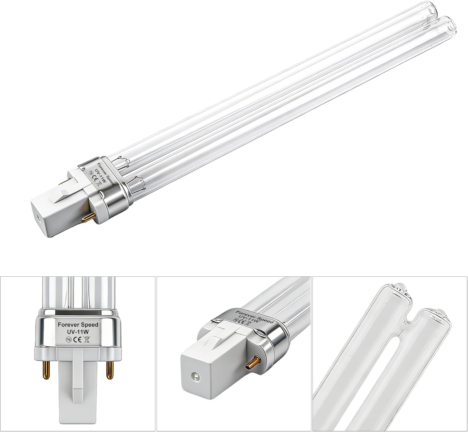 Thumbnail 1 de Forever Speed UVC Ersatzlampe (Ersatzröhre) für UVC-Geräte, G23, 11 Watt – 2 Stück