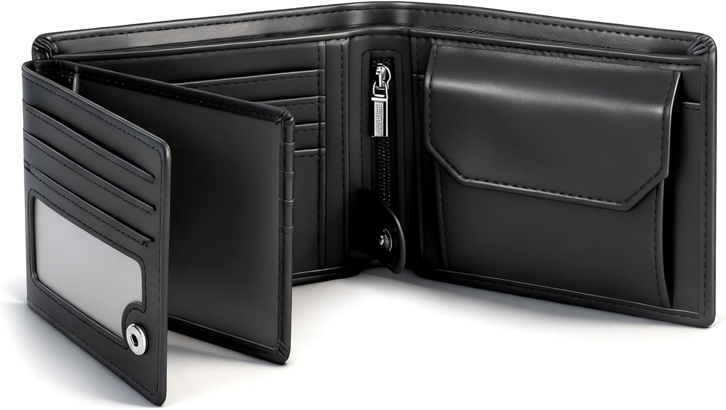 Detalle de TEEHON Portafoglio Uomo RFID Blocking slim in pelle microfibra