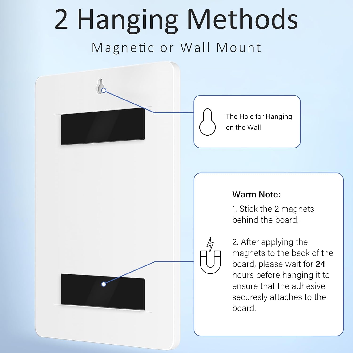 Detalle 2 de KAQUBE FC023A Dry Erase Chore Chart, 2-Pack with 10 Sliders